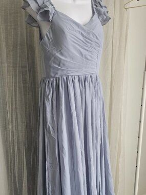 Ryanth Women's Maxi Sleeveless Bridesmaid Blue Dress Size 4 NWT